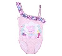 Bañador de Peppa Pig para Niña - Color Rosa - Talla 5 Años - Tejido de Secado Rápido - Estampado de Peppa Pig con su Nombre - Producto Original Diseñado en España