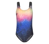 Bañador de una pieza para niñas Traje de baño para niñas, Crepúsculo del universo, 6-7 años