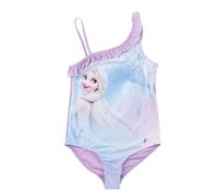 Bañador Disney The Ice Queen con Volantes para niña - Elsa Frozen bañador Infantil de una Pieza Morado/Azul (DE/NL/SE/PL, numérico, 110, 116, Regular, Morado/Azul)