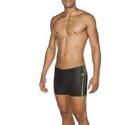 Bañador hombre ARENA M Roy Short MaxFit, negro-verde brillante, D 4 UK 32