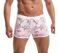 Bañador Hombre Natación Traje De Baño Secado Rápido Bañadores Verano Vacaciones Bermudas Boxer Corto con Cordón Ajustado Elástica Pantalones Cortos Hawaianos Surf Ropa de Baño Surferos Shorts Playa