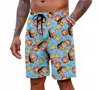 Bañador Hombre Personalizado Cara con Foto Bañadores Personalizada Traje de baño Hombre para Playa Surf Calzones de banho para calções Natacion Ropa Deporte Vacaciones