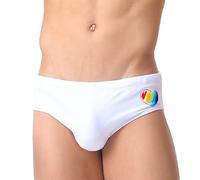 Bañador Hombre Talla Grande, Calzoncillos Sexis de Corte Alto para Hombre para Nadar en la Playa, Calzoncillos Deportivos Transpirables de Secado rápido para Hombre