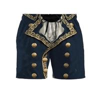 Bañador Hombre Traje de baño con Estampado 3D de la nobleza Europea Medieval Pantalones Cortos de Playa con cordón para el Verano