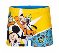 Bañador infantil de Mickey Mouse Goofy Donald Duck, tallas 98 - 128, amarillo y azul, 88% poliéster, 12% elastano, carbón, 98