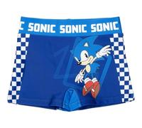 Bañador Infantil de Sonic - Color Azul - Talla 8 Años - Bañador Niño Fabricado en 85% Poliéster y 15% Elastano de 210 gsm - Producto Original Diseñado en España