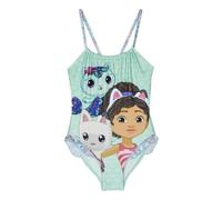Bañador Infantil Gabby´s Dollhouse - Color Azul - Talla 2 Años - Bañador Niña Fabricado en 85% Poliéster y 15% Elastano de 210 gsm - Secado Rápido - Producto Original Diseñado en España