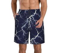 Bañador Luz del Cielo Brillante Naturaleza Azul Oscuro Cómodo Traje De Baño Hombre Hidrófugo Swimwear para Deporte Correr Vacaciones XXL