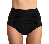 Bañador Menstrual Mujer Baño Talla Grande Bikini Braga Alta Tanga Bragas Menstruales Elegante Brasileño Trikinis Mujer Verano Reductor Swimsuits for Women Negro XL
