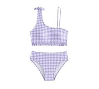 BañAdor Menstrual NiñA 14 AñOs-Conjuntos De Bikini para NiñAs Bikini A Cuadros Trajes De BañO para NiñOs Traje De BañO De 2 Piezas