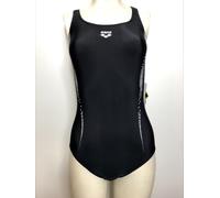 Bañador mujer Arena Wayline V Back One Piece, negro/blanco, D46 UK/USA 42