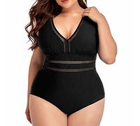 Bañador Mujer Bañadores Mujer Reductores Bañador Faja Tanga Esconde Barriga Entero Falda Con Aros Natacion Tallas Grandes Reductor Ropa Talla Grande Negro Traje De Baño Corto Sexy Relleno Xxxxl