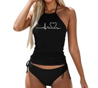 Bañador Mujer Bikinis Bikini Pantalon Trikini Fato De Banho Tanga El Chico Que Me Gusta No Es Un Palabra Honor 2025 Brasileño Talla Grande Pecho con Aros Ropa Playa para Gorditas Parte Superior