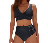 Bañador Mujer Bikinis Mujer Culotte Bikinis Talla Grande Enfasis Vientre Plano Bikini Negro Swimsuit Women Tankinis 2025 Tallas Grandes Mastectomia Top Push Up Estampado El Chico Que Me Gusta No Es