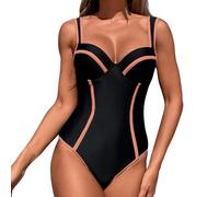 Bañador Mujer Reductor Barriga Ropa De Baño Menstrual Bañadores Reductores Tallas Grandes Palabra Honor Talla Grande Playa Negro Bikini Trikinis Fatos Banho Sin Tirantes Con Aros Antideslizante