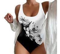 Bañador Mujer Reductores Talla Grande Traje De Baño Natación Reductor Barriga Una Pieza Secado Rápido Trajes De Baño Piscina Vientre Plano Sexy Bañador Espalda Abierta Menstrual Ropa De Baño