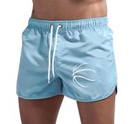 Bañador Natacion Hombre, Calzones Banho Homem, Forro Interior De Malla Secado Rápido Shorts De Natación Deportes con Bolsillos Y Cordón para Las Vacaciones