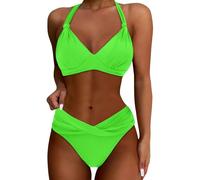 BañAdor Natacion Mujer Dos Piezas,Trajes De BañO De Dos Piezas para Mujer Conjunto De Bikini Push Up Traje De BañO