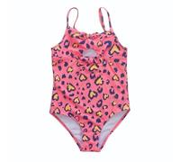 Bañador Natacion Niña, Traje de Baño de Una Pieza para Niñas con Diseño Peplum y Hombros Descubiertos para Temporada de Verano y Vacaciones en la Playa