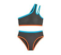 Bañador Niña Bikini Bañadores Menstruales Fato de Banho Menina 7-16 Años Bikini Adolescente con Borde Contraste y Cintura Alta Traje de Verano Modapara Playa y Piscina