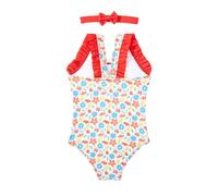 BañAdor NiñA Deportivo, Traje De BañO NiñA Verano, BañAdores con Volantes Y Estampado Floral Playa PequeñAs Y BebéS Idealel BañAdores NatacióN Swimsuit Girl Traje De BañO NiñAs BañAdor Natacion