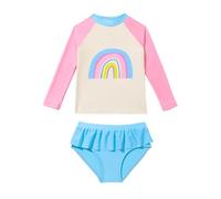 Bañador Niña,Mis Pedidos Traje de Baño Protección Solar de Dos Piezas Camiseta Manga Larga y Cintura Alta Braga de Baño Bañadores Natación Verano Lindo Ropa de Playa para Piscina Surf 4-8 Años