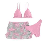 Bañador Niña, Trajes de baño de Bikini con Cintura ahuecada para niñas, Ropa de Playa para Nadar Caliente