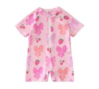 BañAdor NiñA Verano, Traje De BañO NiñA Una Pieza, BañAdores con Lazo BebéS Y NiñOs PequeñOs con Media Cremallera Frontal BañAdores NatacióN Traje De BañO NiñAs Swimsuit Girl BañAdor Natacion