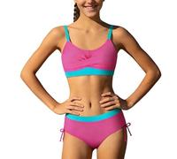 Bañador Niñas Vaiana - Bikini de Dos Piezas con Estampado Leopardo para niñas, Parte Superior e Inferior a Juego.