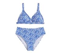 Bañador Niñas Vaiana - Traje de baño Dos Piezas con Estampado Floral para niñas, Tankini sin Mangas Cintura Alta