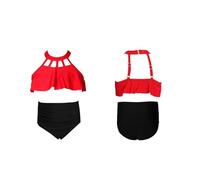 Bañador Niñas Vaiana - Traje de baño Dos Piezas para niñas, Bikini Tela Nailon, Color sólido, Adolescentes y