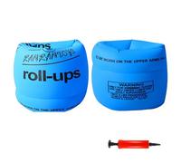 Bañador Niño Natacion - Flotadores De Brazo para Natación para Niños Y Adultos Inflables De PVC con Bomba De Aire De Cortesía (Blue One Size)