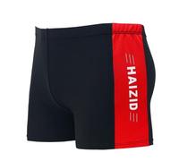 Bañador para hombre adulto, color rojo, talla 5XL, cintura elástica, tiro medio, retales, repelente