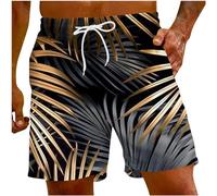 Bañador para hombre, diseño de elefante, vacaciones, para hombre, gráfico, baloncesto, pantalones cortos para hombre, traje de baño para hombre, arco iris, Negro , XL
