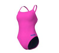 Arena Solid Challenge Team Bañador Completo Mujer, Traje de Baño Mujer de Secado Rápido, Bañador Deportivo en Tejido MaxLife Eco Resistente al Cloro, Protección UV, Tejido Frontal Forrado