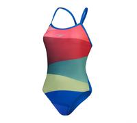 Speedo Placement Turnback Swimsuit 38" Red/Green 38" Red/Green