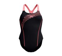 Speedo Medley Logo Traje de baño para Mujer, Coral Sands, 36