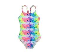 Bañador para NiñA Lindo De Un Solo Hombro DiseñO Estampado Unicornio Trikini Color SóLido BañAdores con Falda Gorro NatacióN BañO rol NiñAs Ideal Verano Y