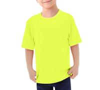 Bañador para niños 2026, camiseta de natación para niños, protección solar UPF 50, manga larga, protector de sarga para la playa, pantalones cortos de verano, traje de baño cómodo, amarillo, 9-10 años