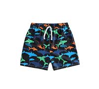 Bañador para Niños - Pantalones Cortos con Estampado De Verano para Bebés Y Niños Pequeños Traje De Baño De Playa De Secado Rápido Bañadores Ropa (Black 12-18 Months)