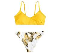 Bañador Piezas Mujer Bikinis Mujer 2026 con Conjunto Estampado Up Traje de Baño Acolchado Bikini Traje de Baño Al Playa Bikini Talla Grande Bikinis (Yellow L)