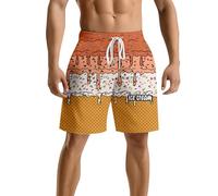 Bañador Playa Hombre, Shorts Holgados Estampados, Nadar y Surfear al Aire Libre
