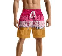 Bañador Playa Hombre, Shorts Holgados Estampados, Nadar y Surfear al Aire Libre