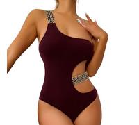 Bañador Reductor Mujer Ropa De Baño Bañador Surf Blanco con Aros Bañadores Sin Tirantes Reductores Bikini Traje Tanga Fatos Banho Que Se Deshace El Agua Manga Larga Transpirable Embarazada Natacion