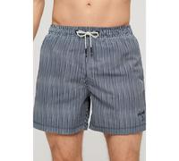 Bañador short estampado largo 38 cm Hombre Talla S. Color Azul