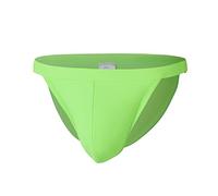 Bañador Slip Hombre Sexy Mini Bañadores con Hebillas de Metal Traje de Baño Slips Tanga Natacion Corto Swimming Calzoncillos Color Sólido de Secado Rápido para Playa Piscina Verano