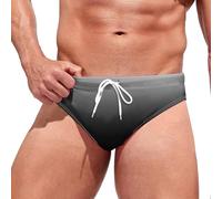 Bañador Triangular de Natación y Ocio para Hombre Cómodo Troncos Aguas Termales (Black, XXL)