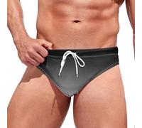Bañador Triangular de Natación y Ocio para Hombre Cómodo Troncos Aguas Termales (Dark Gray, XL)