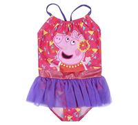 Bañador Tul de Peppa Pig para Niña - Diseño Multicolor - Talla 4 Años - Tejido de Secado Rápido - Estampado de Peppa Pig - Producto Original Diseñado en España