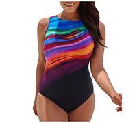 Bañadores Mujer Reductor Barriga Traje De Baño De Una Pieza Reductores Trajes De Baño Natación Cintura Alta Bañadores Talla Grande con Relleno Bañador Secado Rápido Trikini Deportivo Swimwear Baratos